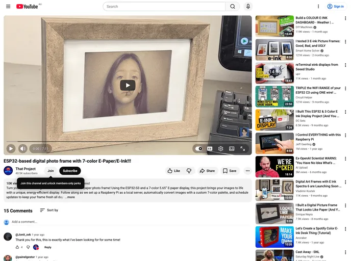 screenshot of 7 Color E Paper Digital Photo Frame