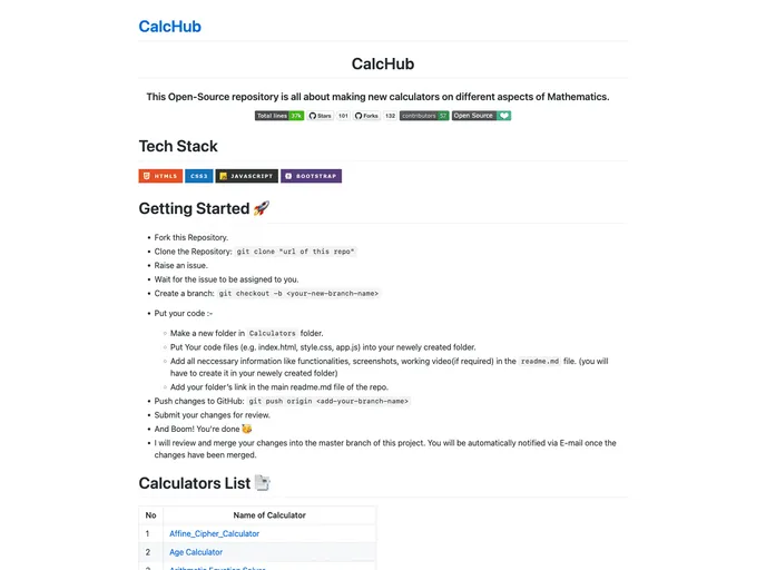 CalcHub screenshot