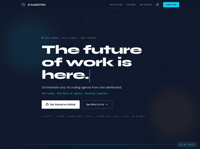 AI Maestro screenshot