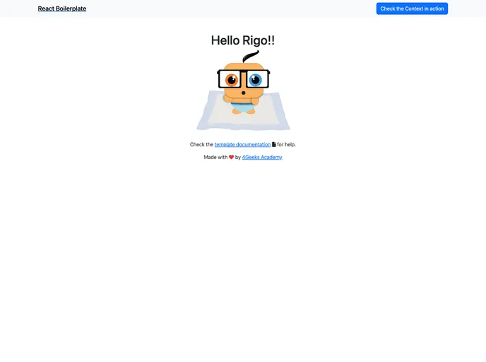 React Hello Webapp Deprecated