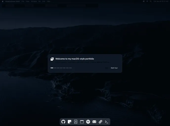 screenshot of Portfolio