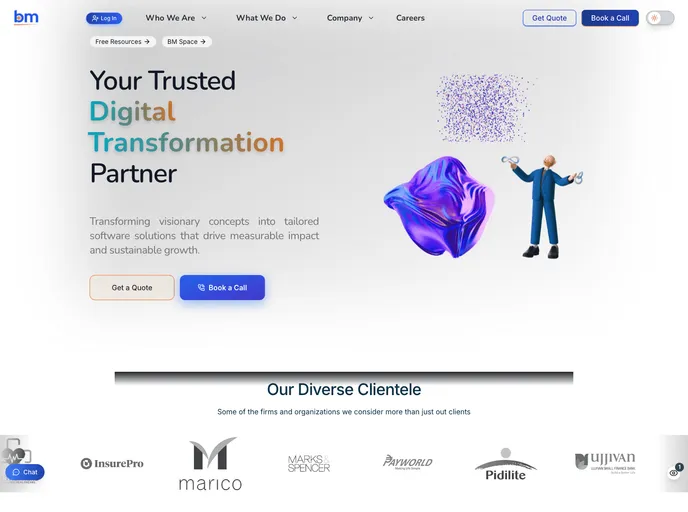 screenshot of Bitmutex Website