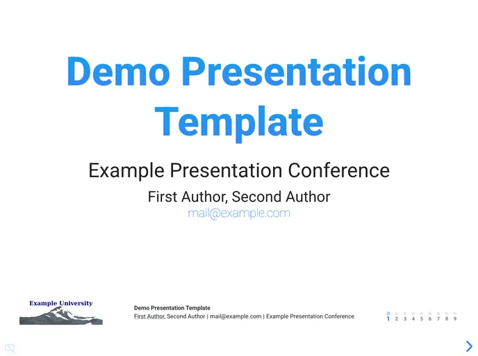 Slide Template screenshot