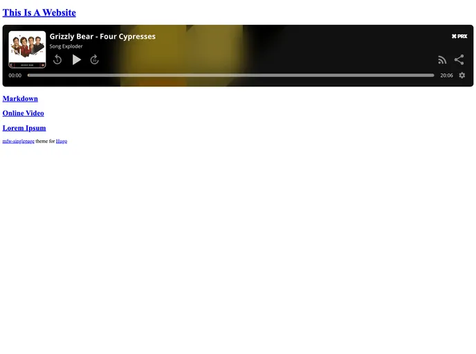 screenshot of Mfw Singlepage