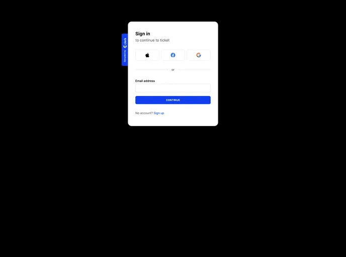 screenshot of Next Learn Ticket