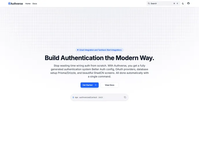 Authverse screenshot