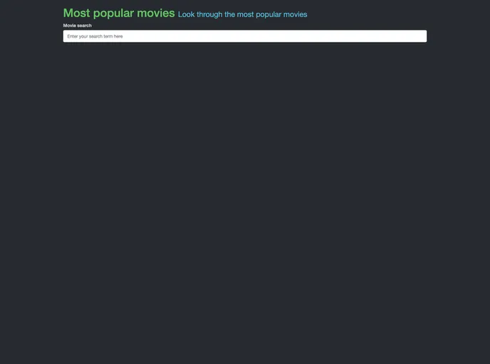 screenshot of Moviedb Popular Moives