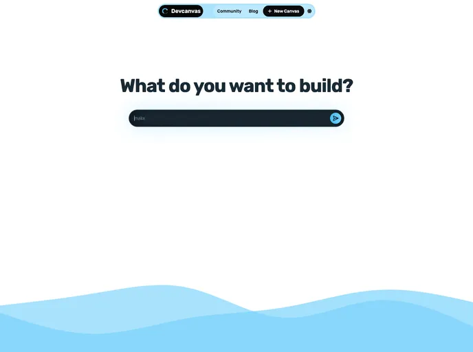 screenshot of DevCanvas