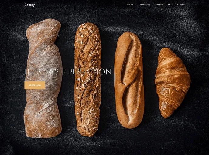 screenshot of Bakery