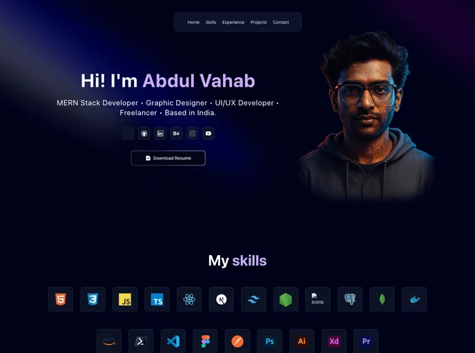 Modern Portfolio screenshot