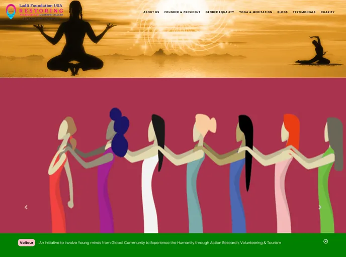 NGO Website screenshot