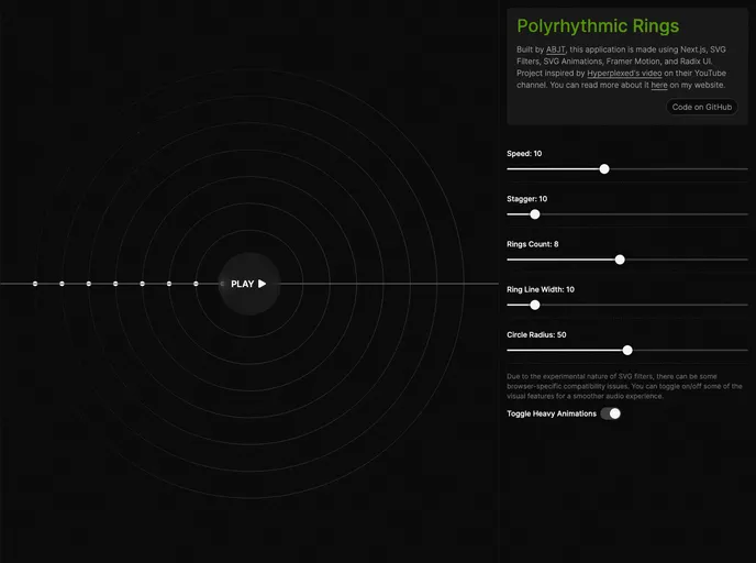 Polyrhythmic Rings