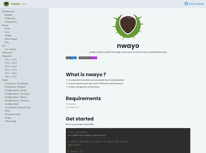 screenshot of Nwayo