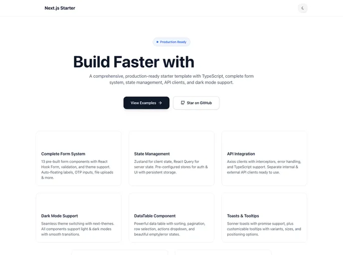 NextJs Starter Kit screenshot