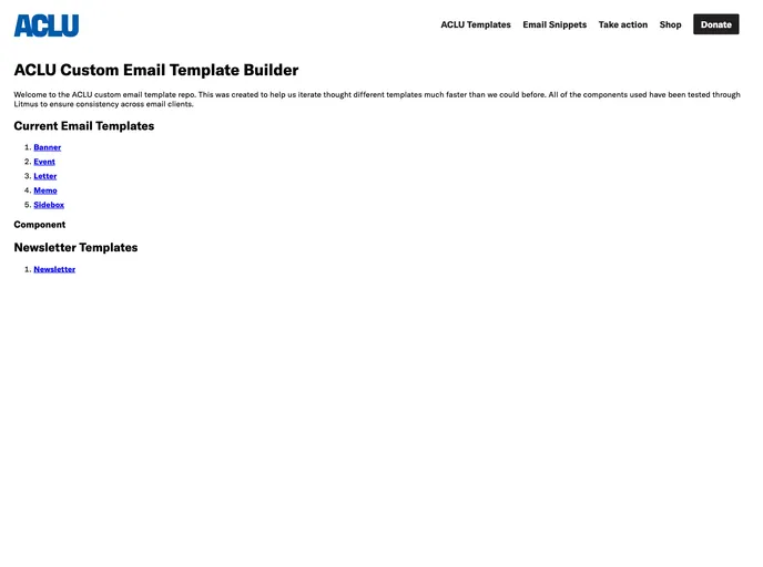 screenshot of Email Builder