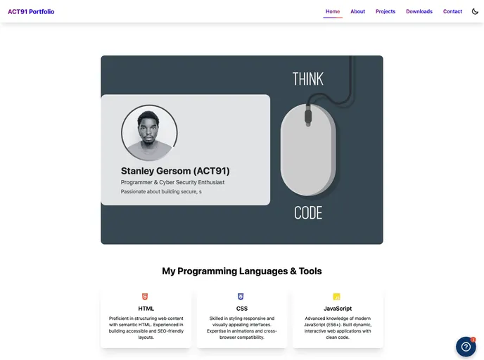 screenshot of My Portfolio