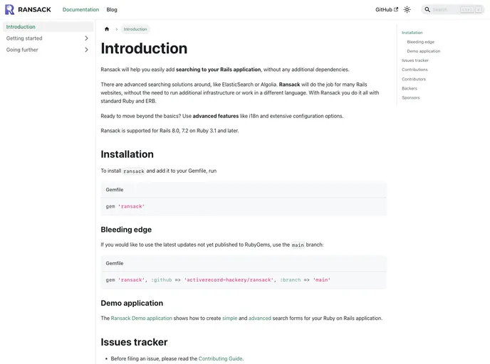 screenshot of Ransack