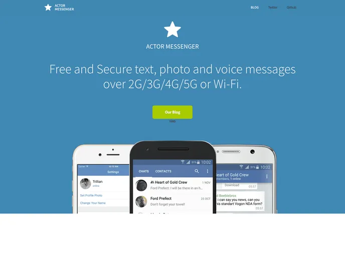 screenshot of Actor Bootstrap