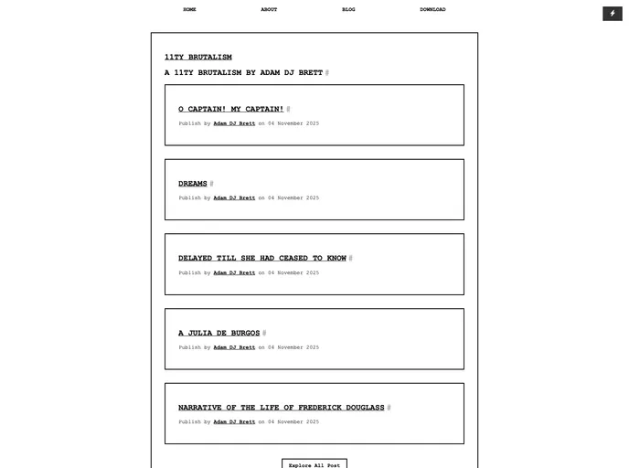 11ty Brutalism screenshot