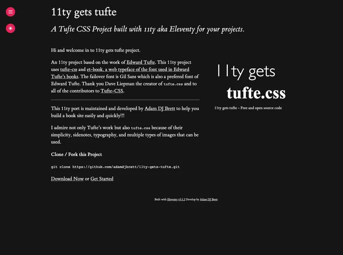 11ty Gets Tufte screenshot