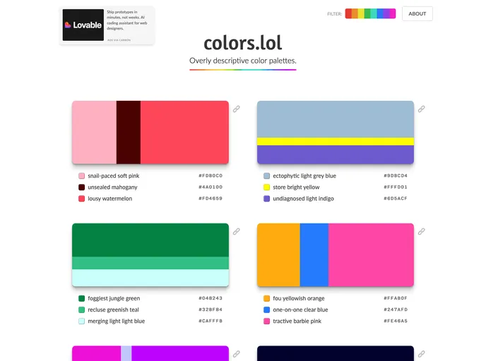 screenshot of Colors.lol