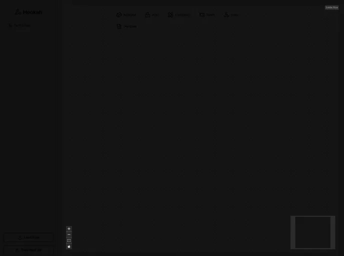 screenshot of Hookah UI