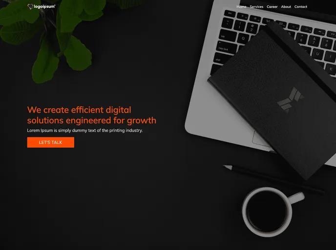 ReactJs Website screenshot