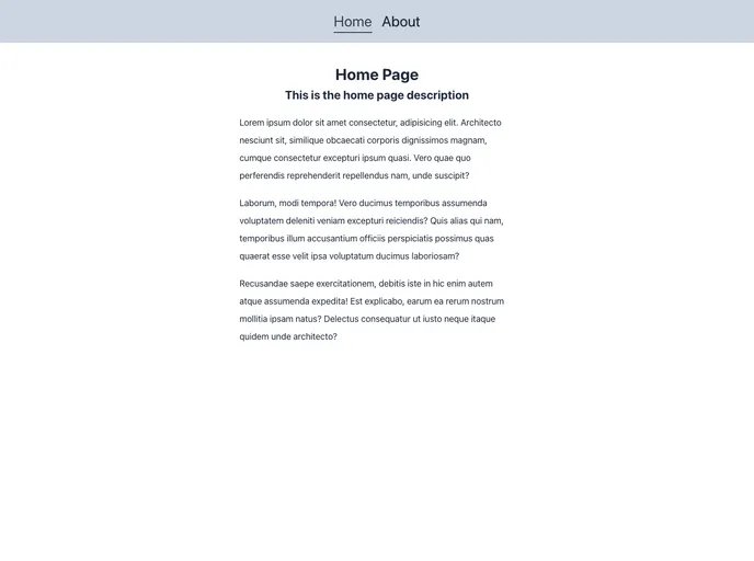 screenshot of Boilerplate React Vite