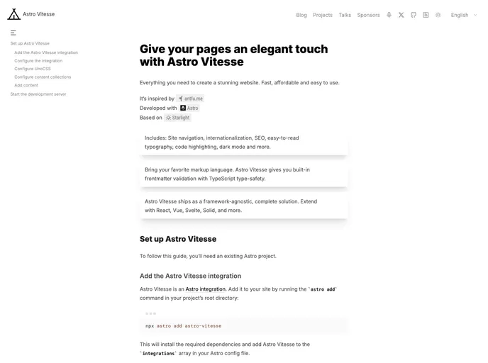 screenshot of Astro Vitesse