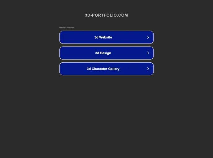 screenshot of 3D_portfolio