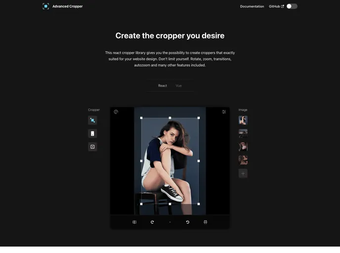React Advanced Cropper screenshot