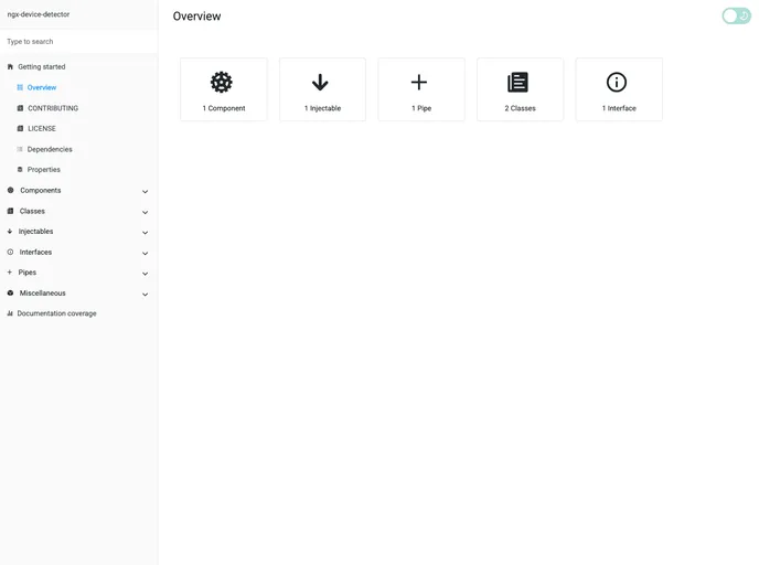 screenshot of Ngx Device Detector