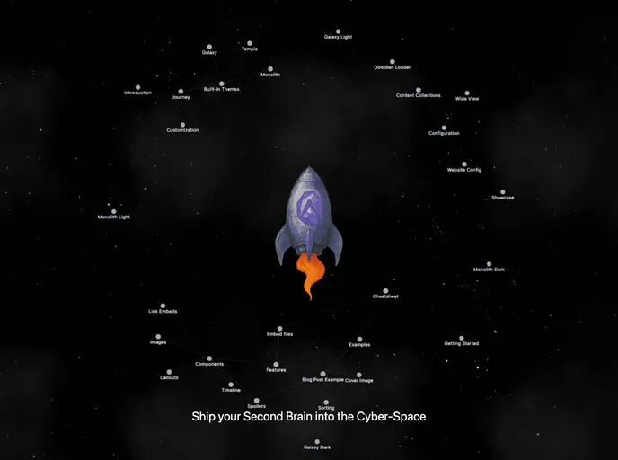 Astro Theme Spaceship screenshot