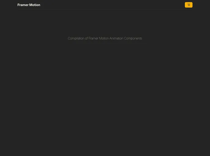 Framer Motion Template screenshot