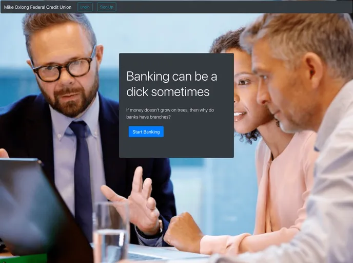 Fake Bank screenshot