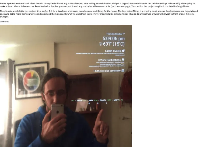 MagicMirror screenshot