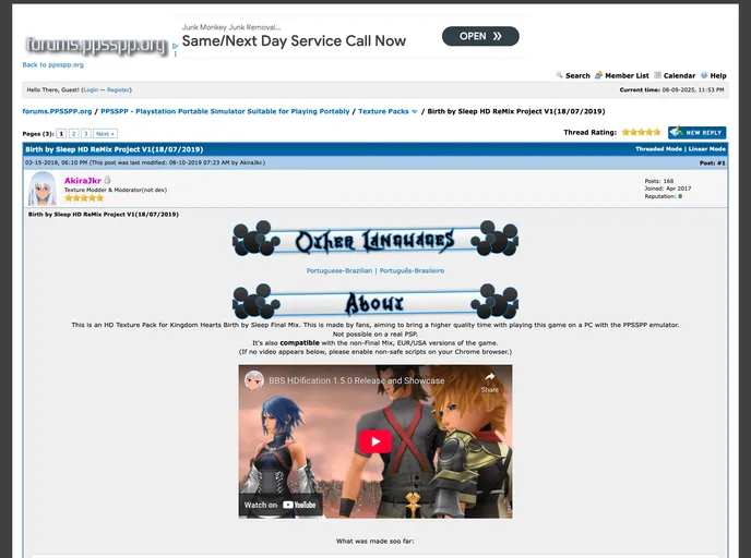 screenshot of Birth By Sleep HD ReMix