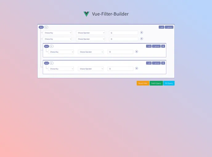 screenshot of FilterBuilder