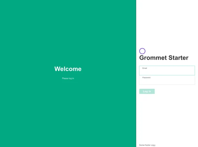screenshot of Gatsby Starter Grommet