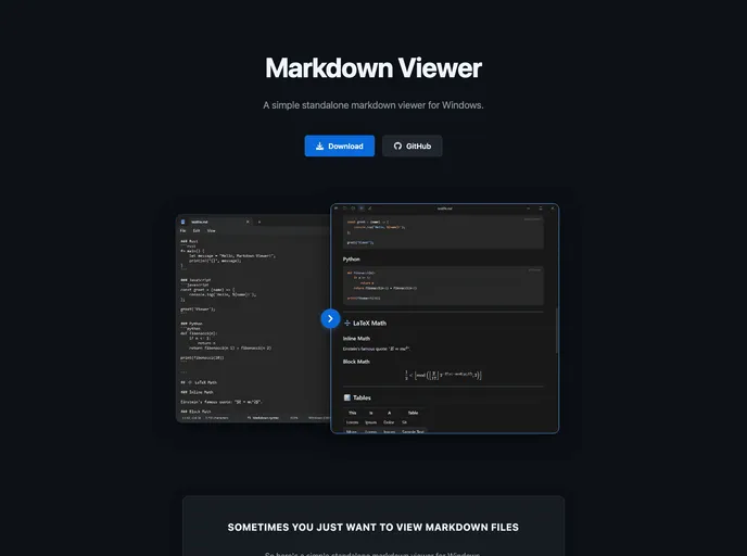 MarkdownViewer screenshot
