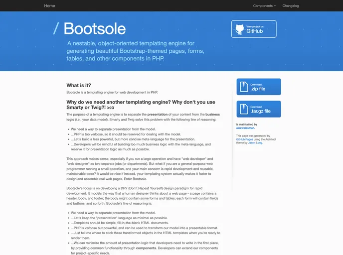 screenshot of Bootsole