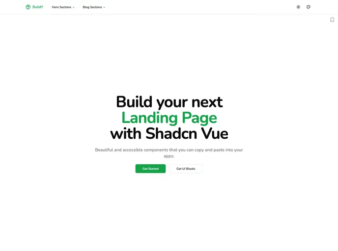 Vue Shadcn Starter screenshot