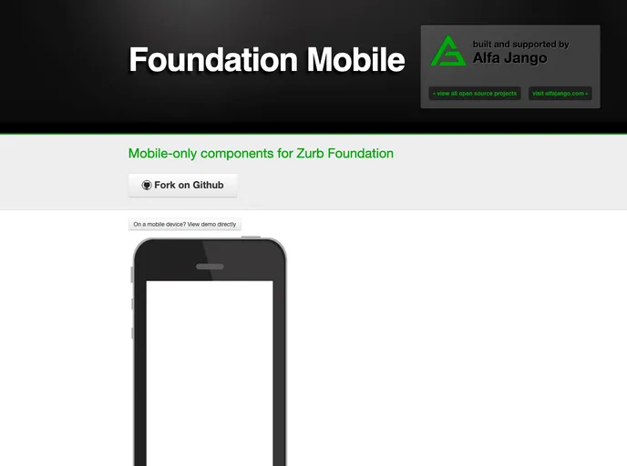 screenshot of Foundation Mobile
