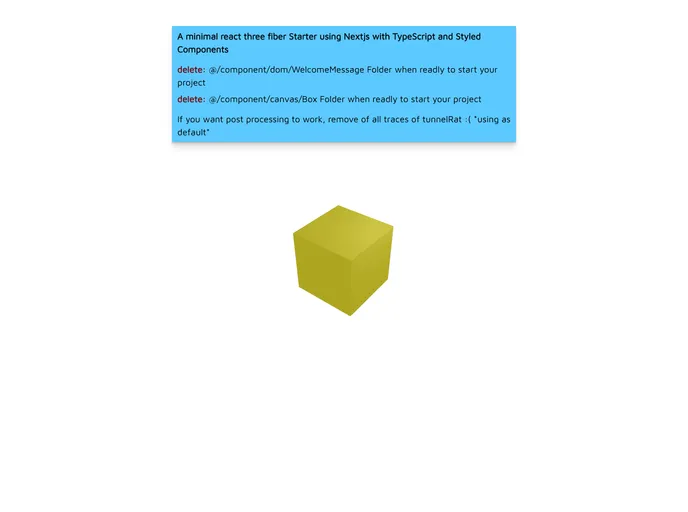 screenshot of Next Three Fiber