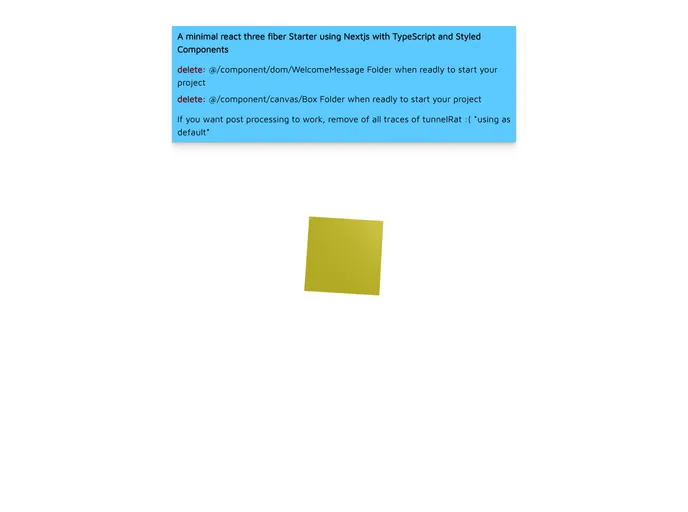 Next Three Fiber screenshot