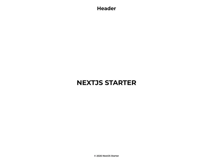 screenshot of Nextjs Ts Tailwind Starter