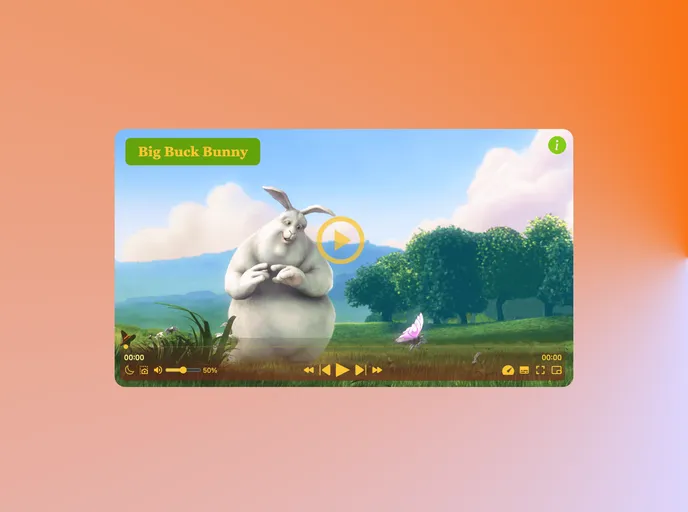 screenshot of Video Player TailwindCss