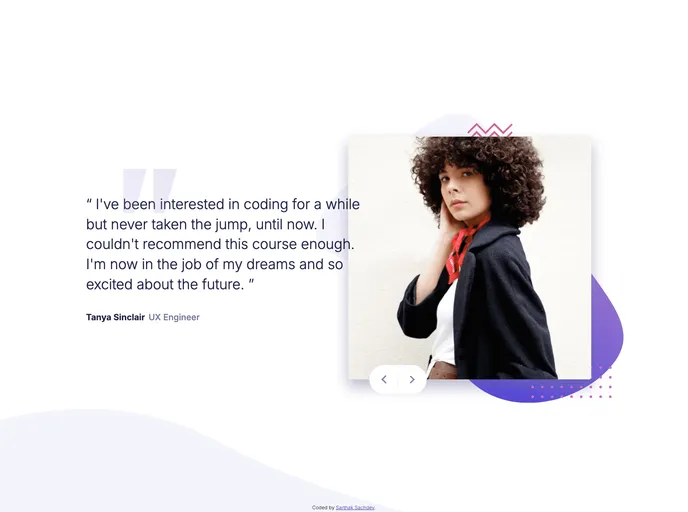 screenshot of Coding Bootcamp Testimonials Slider_frontend_project