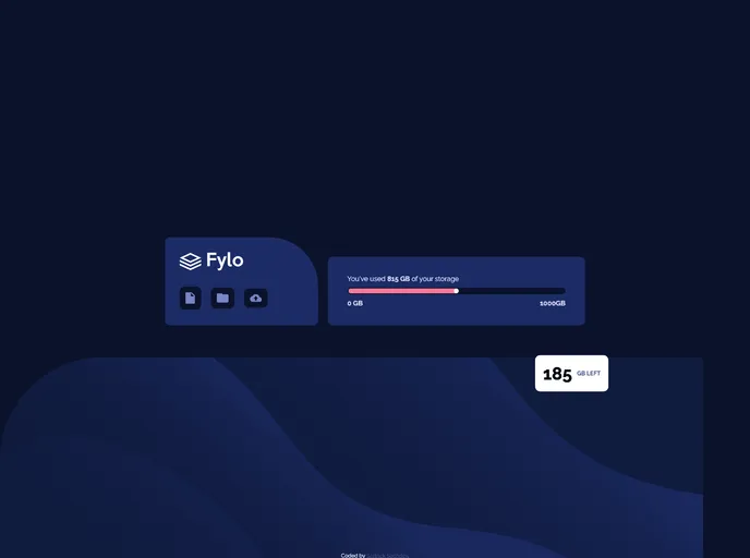 screenshot of Fylo Data Storage Component_frontend_project