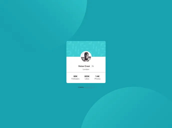 Profile Card Component_frontend_project screenshot